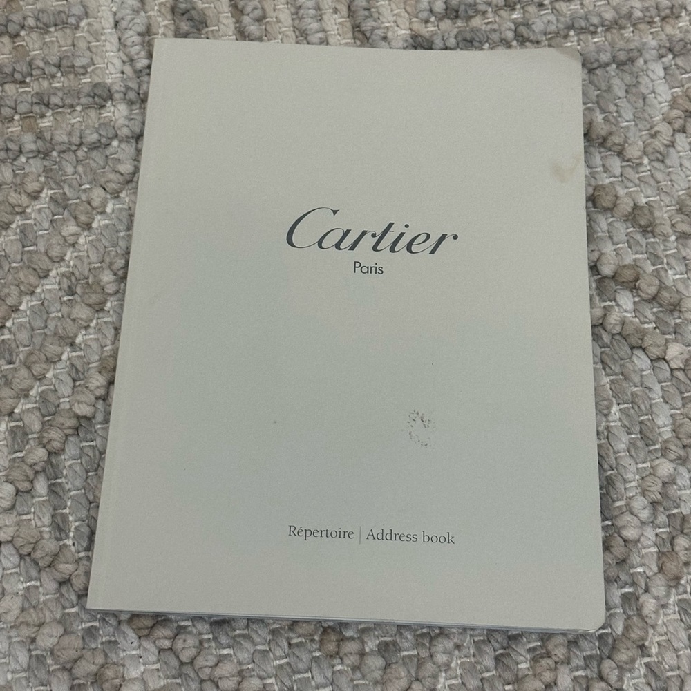 Vintage Cartier Paris Adress Book